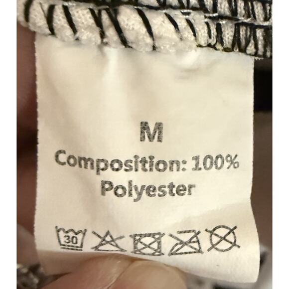 black & white graphic hoodie mens size medium - Picture 8 of 8